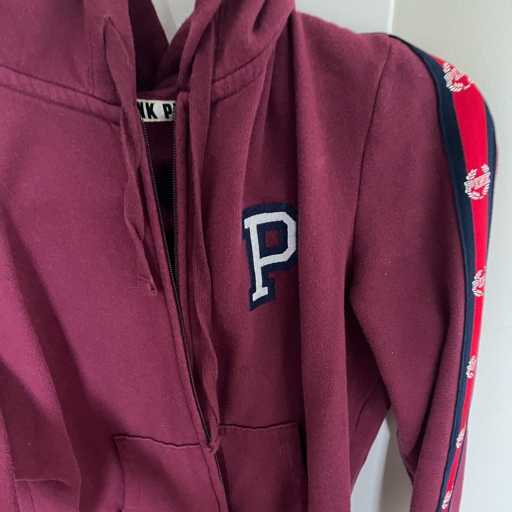 Victoria’s Secret pink hoodie burgundy